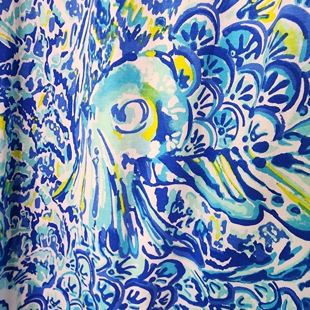 Lilly Pulitzer Blue Crush Wave Erin After Party Dress M - Picture 4 of 7